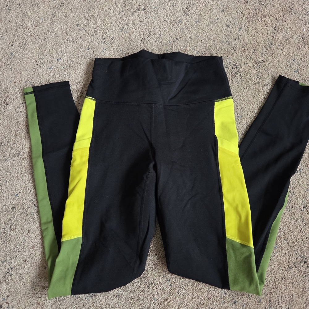 Fabletics Black and Yellow Leggings